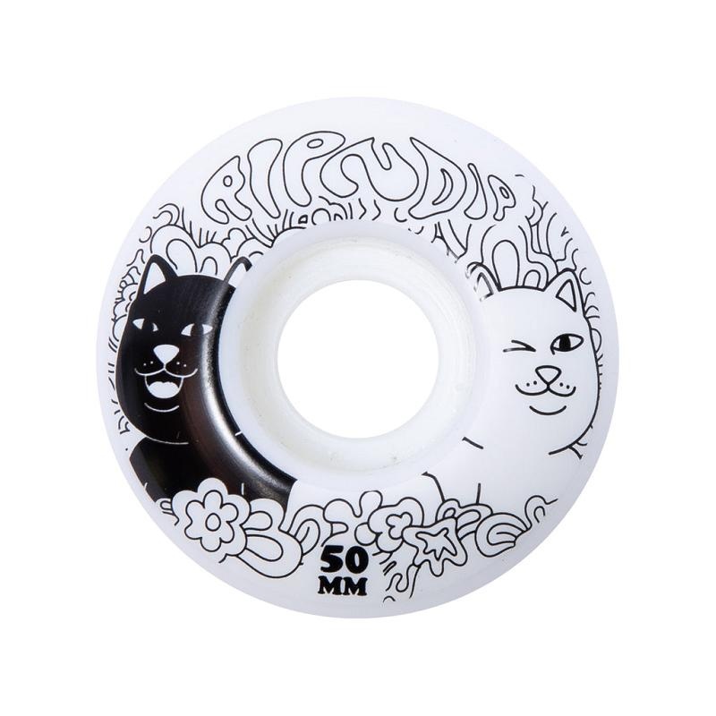 White Ripndip Flower Child Wheels Skateboard | USAJJ2302