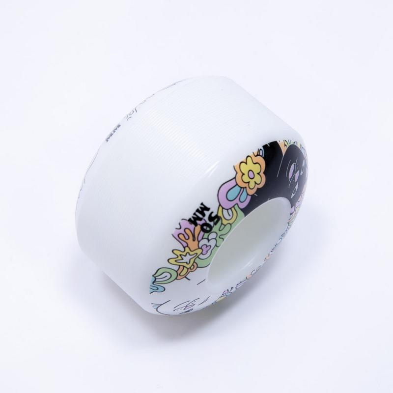 White Ripndip Flower Child Wheels Skateboard | USAJJ2302