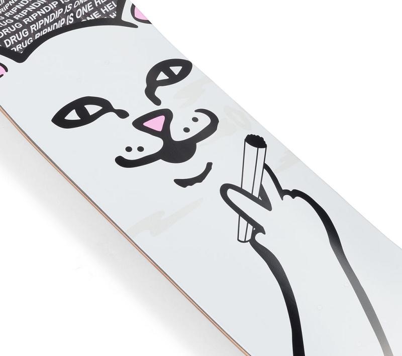 White Ripndip Lord Nermal Drug From God Skateboard | USAFM2312