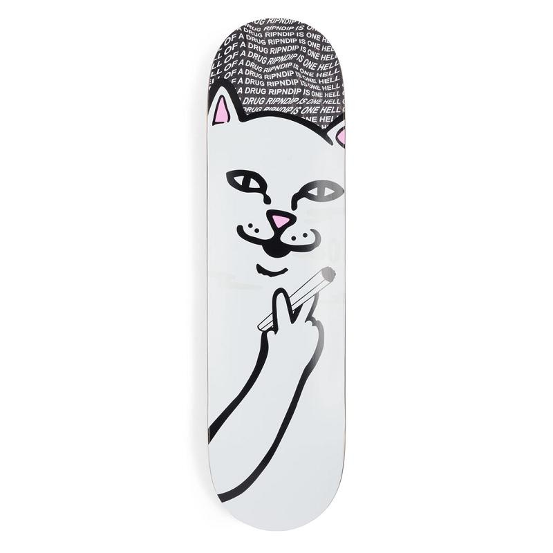 White Ripndip Lord Nermal Drug From God Skateboard | USAFM2312