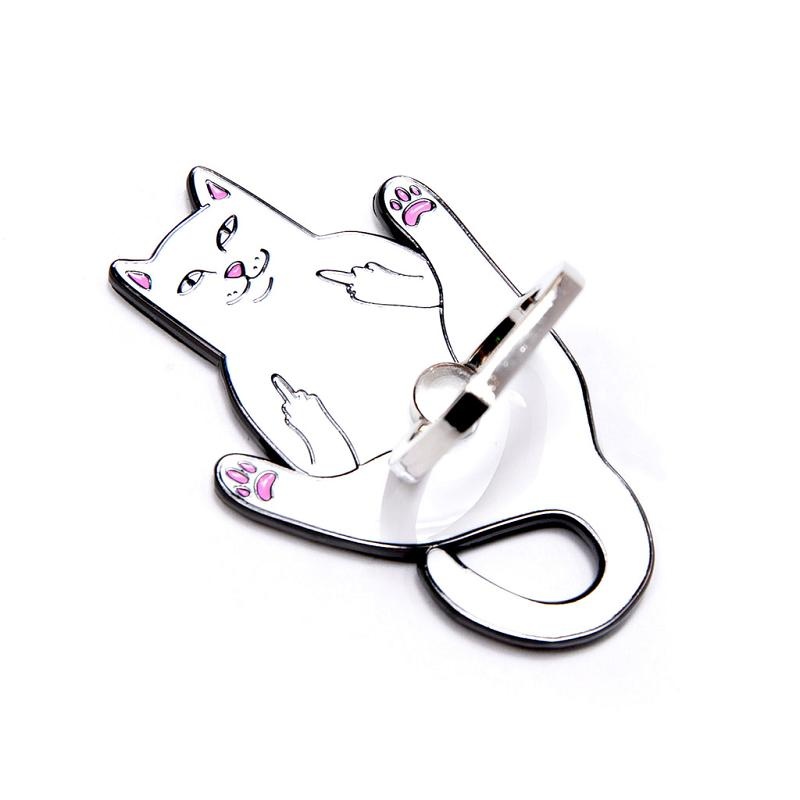 White Ripndip Lord Nermal Phone D-Ring Accessories | USAWY2209