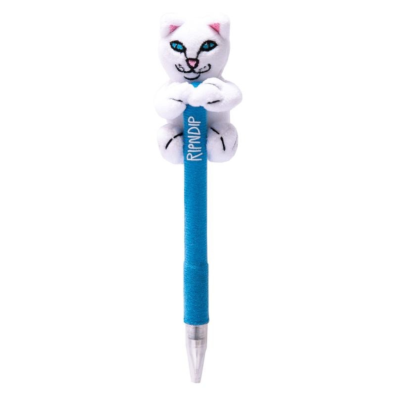 White Ripndip Lord Nermal Plush Pen Accessories | USAUT2058