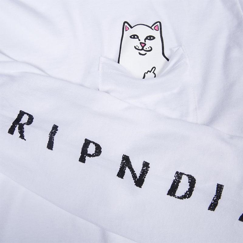 White Ripndip Lord Nermal Pocket L/S Long Sleeve | USANB2587