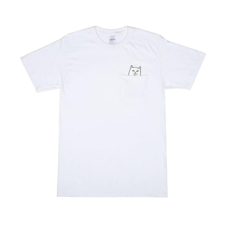 White Ripndip Lord Nermal S/S Pocket Shirts | USAIS2720