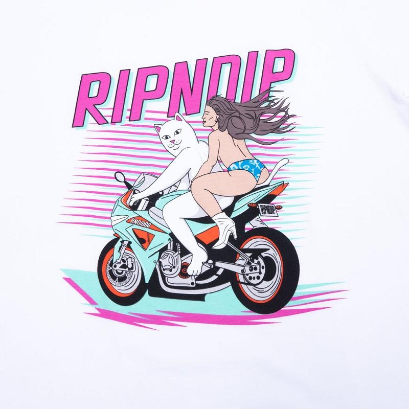 White Ripndip Miami Vice Shirts | USAFM2643