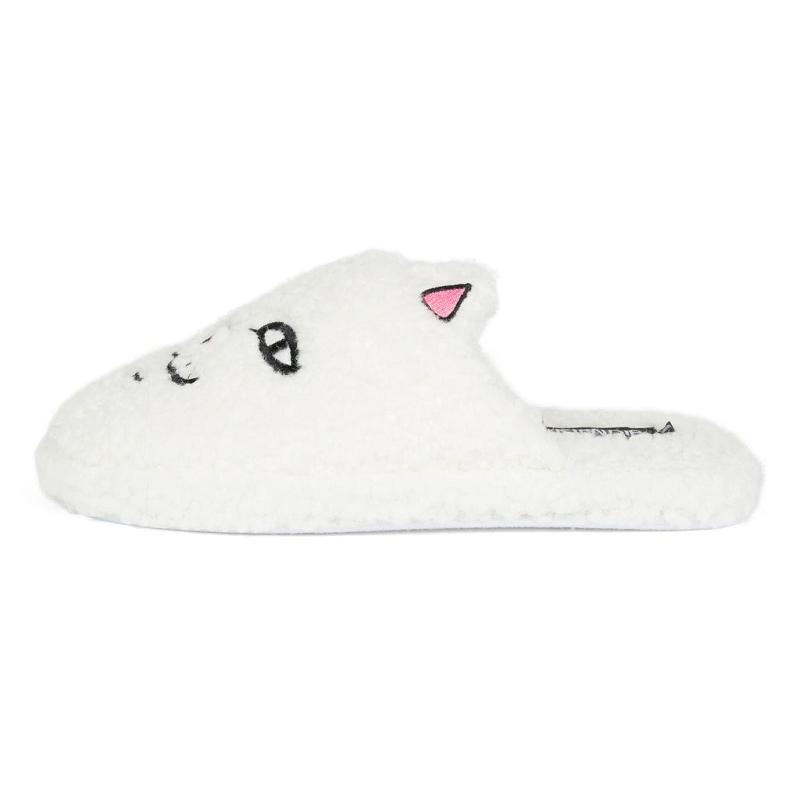 White Ripndip Nerm Face Fuzzy House Slippers | USAOR3003