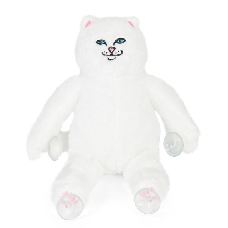 White Ripndip Nerm Window Plush Suction Cup Plush Doll Accessories | USAHK2249