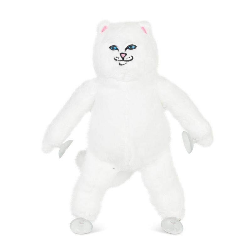 White Ripndip Nerm Window Plush Suction Cup Plush Doll Accessories | USAHK2249