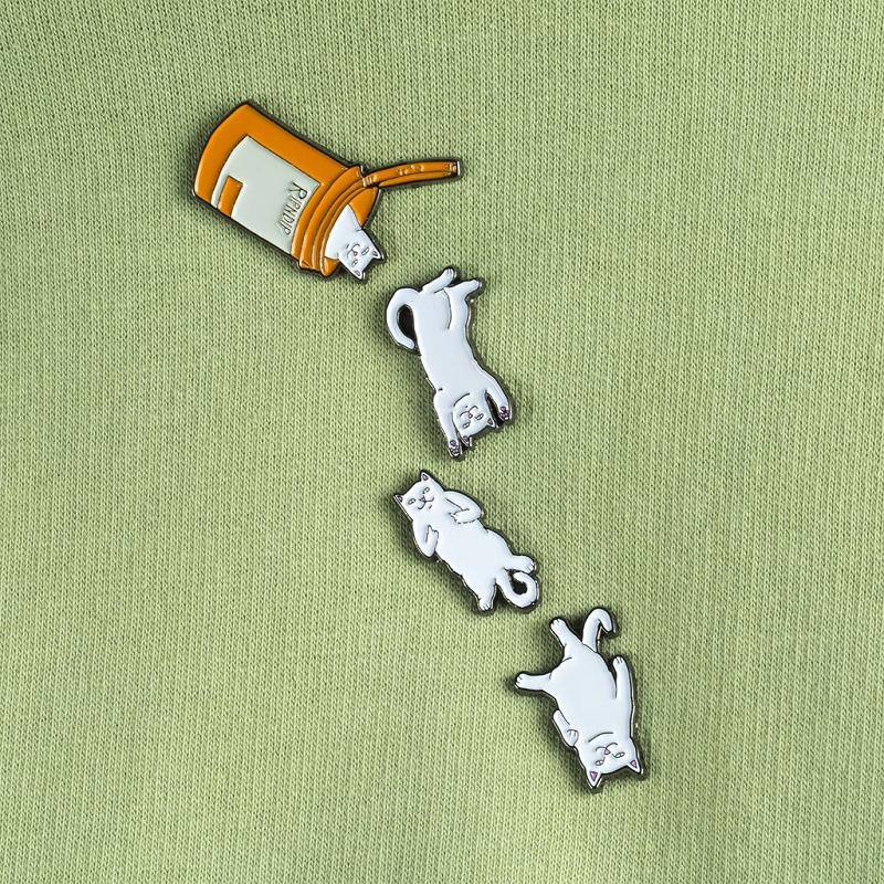 White Ripndip Nermal Pills Pin Pack Accessories | USAWY2157