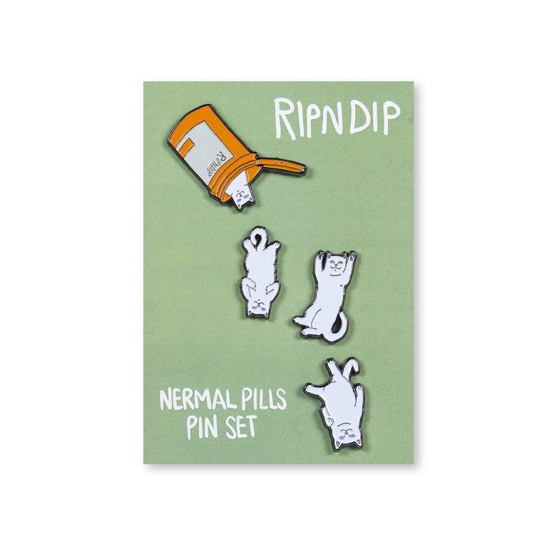 White Ripndip Nermal Pills Pin Pack Accessories | USAWY2157