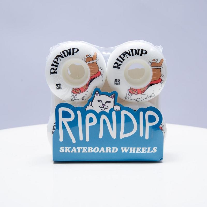 White Ripndip Nermboutins Wheels Skateboard | USALH2304