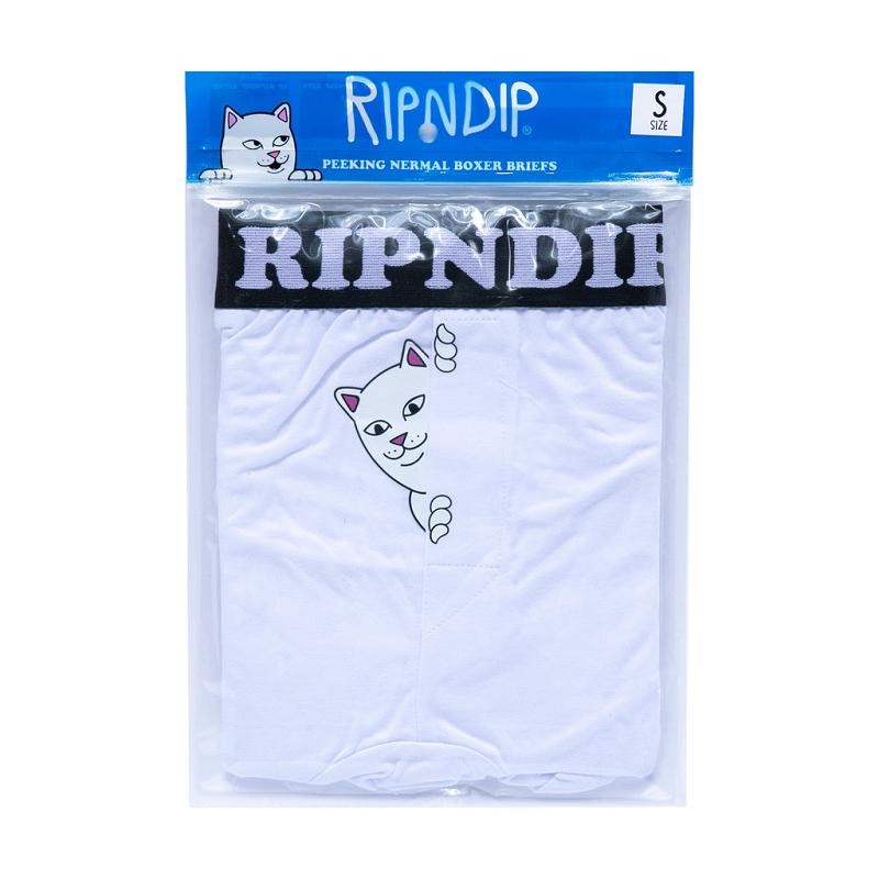 White Ripndip Peek A Nermal Boxer | USAXF2383