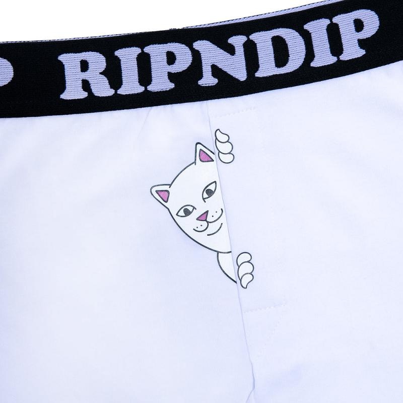 White Ripndip Peek A Nermal Boxer | USAXF2383