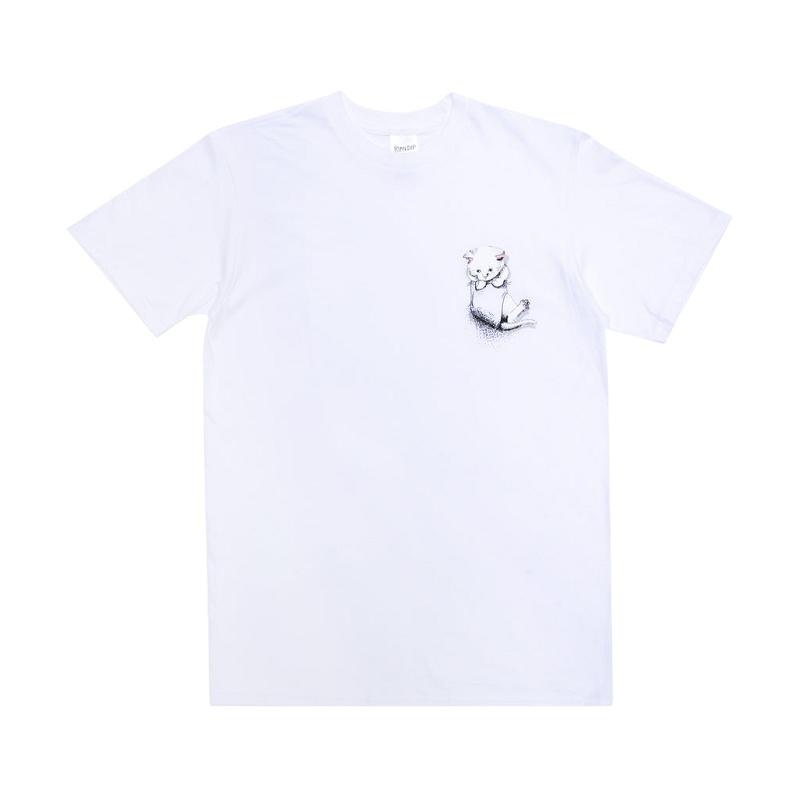 White Ripndip Pouty Face Shirts | USAZG2663