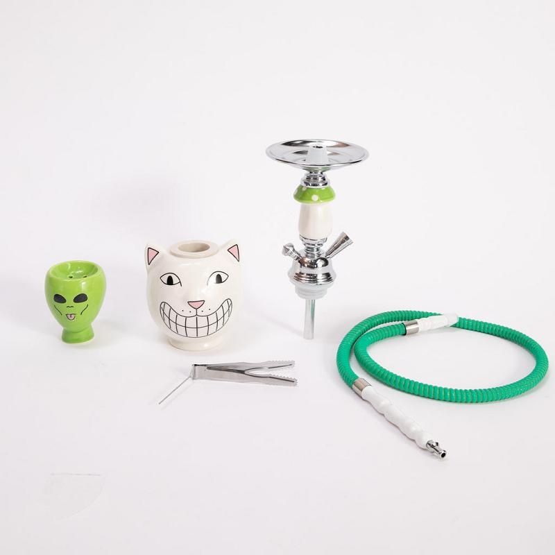 White Ripndip Psychedelic Garden Hookah Set Accessories | USABC2231