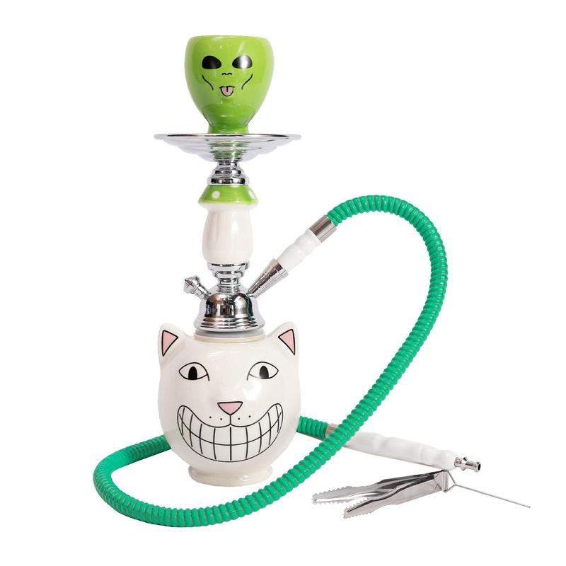 White Ripndip Psychedelic Garden Hookah Set Accessories | USABC2231