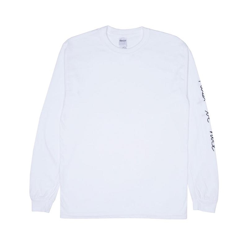 White Ripndip Romantic Nerm Long Sleeve | USAHK2570