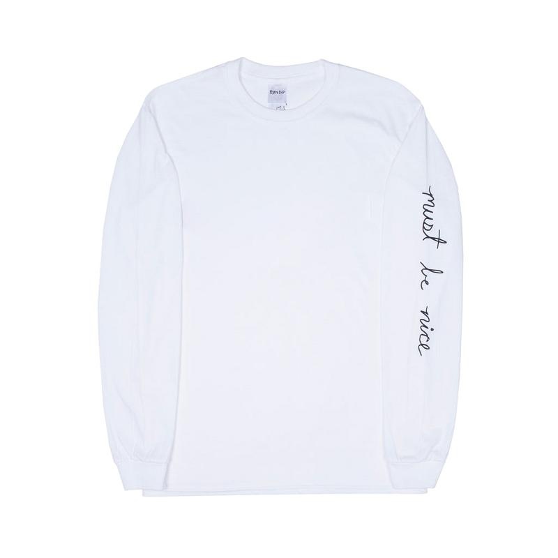 White Ripndip Romantic Nerm Long Sleeve | USAHK2570